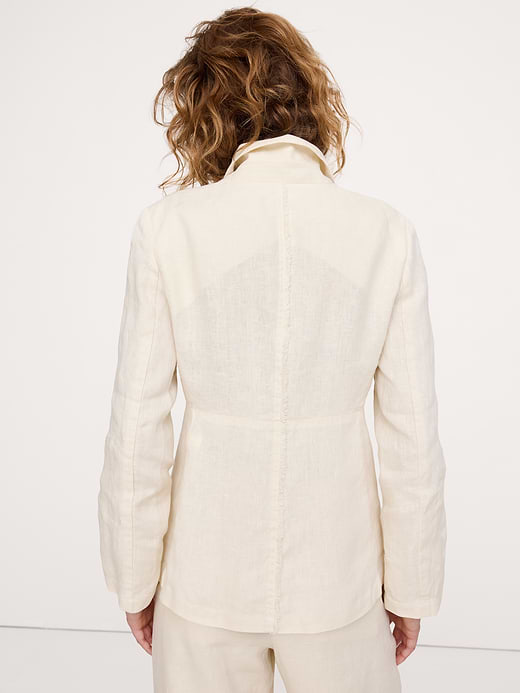 Banana Republic Fringe Linen Blazer — photo 7