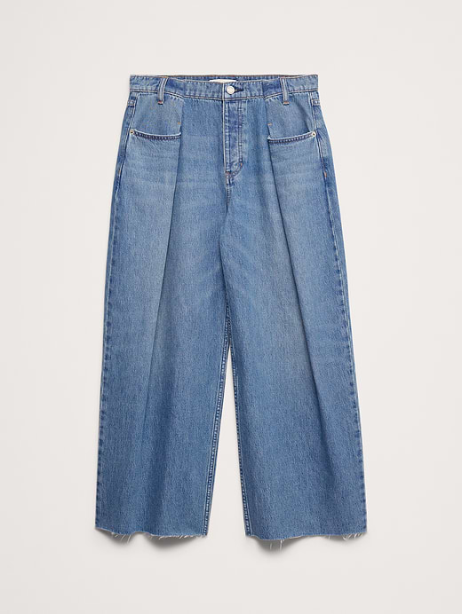 Banana Republic Mid-Rise Loose Pleated Crop Jean — photo 6