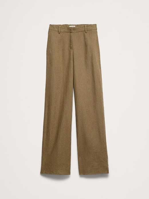 Banana Republic The Everyday Wide-Leg Pant in Linen — photo 5