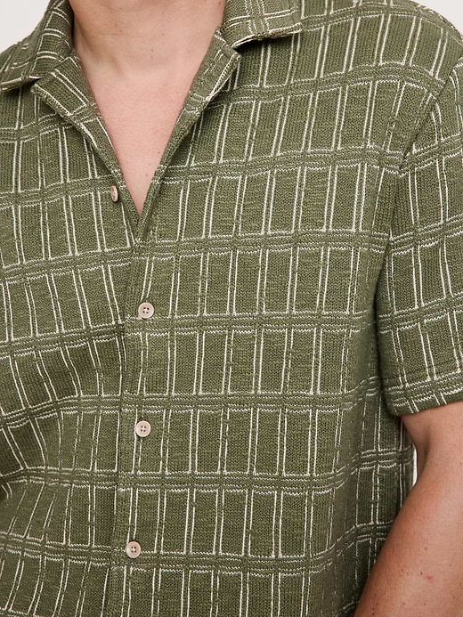 Banana Republic Relaxed-Fit Jacquard Resort Shirt — photo 4
