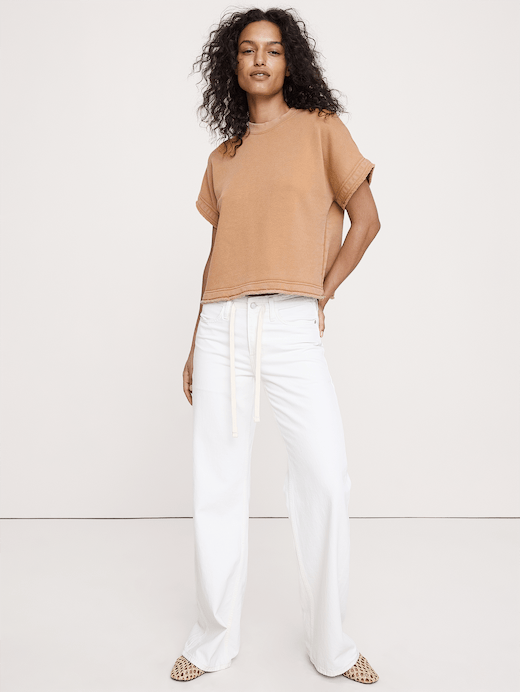 Banana Republic Terry Sweatshirt Tee — photo 1