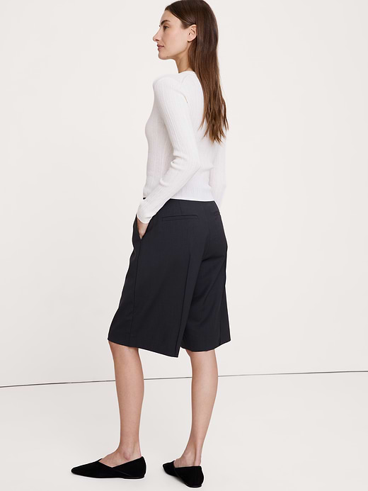 Banana Republic High-Rise Italian Wool Bermuda Short — photo 3