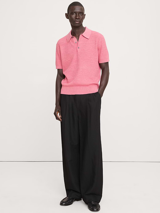 Banana Republic Linen-Cotton Sweater Polo — photo 1
