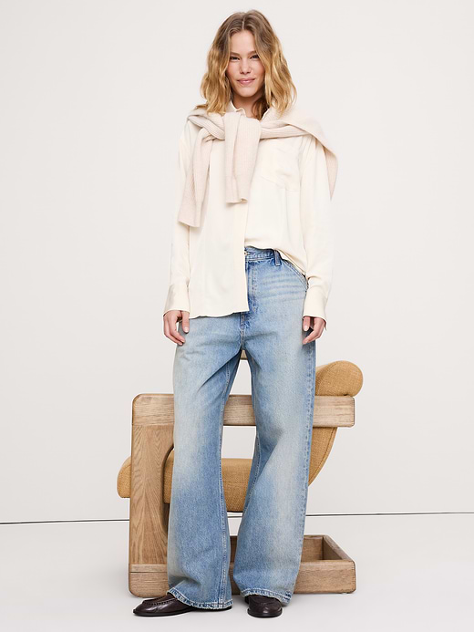 Banana Republic Drapey Button-Back Tunic — photo 1