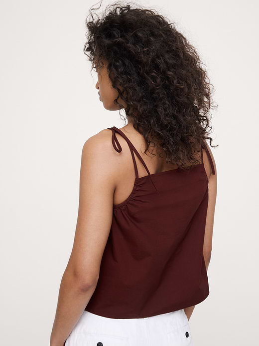Banana Republic Cotton Poplin Tie-Strap Tank — photo 3