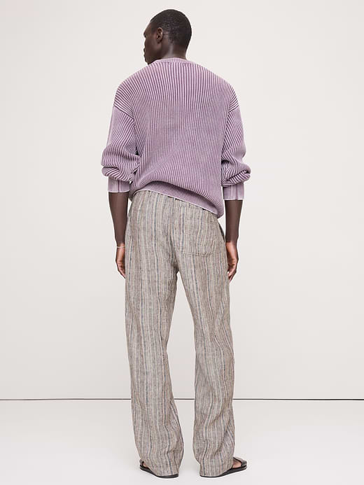 Banana Republic Relaxed Striped Linen Beach Pant — photo 3