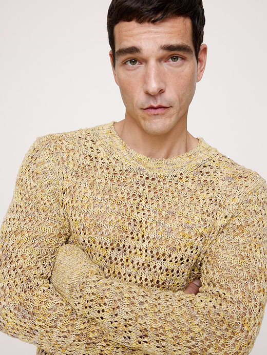 Banana Republic Spacedye Cotton-Silk Sweater — photo 4