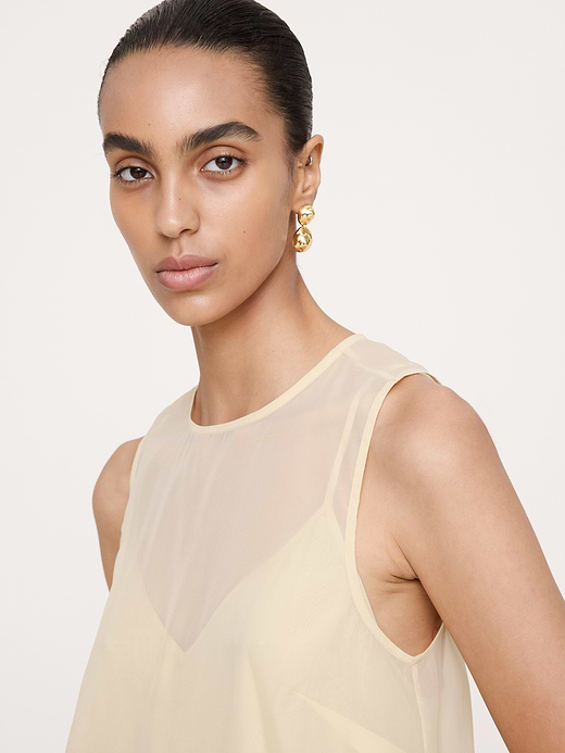 Banana Republic Organza Tiered Maxi Dress — photo 4