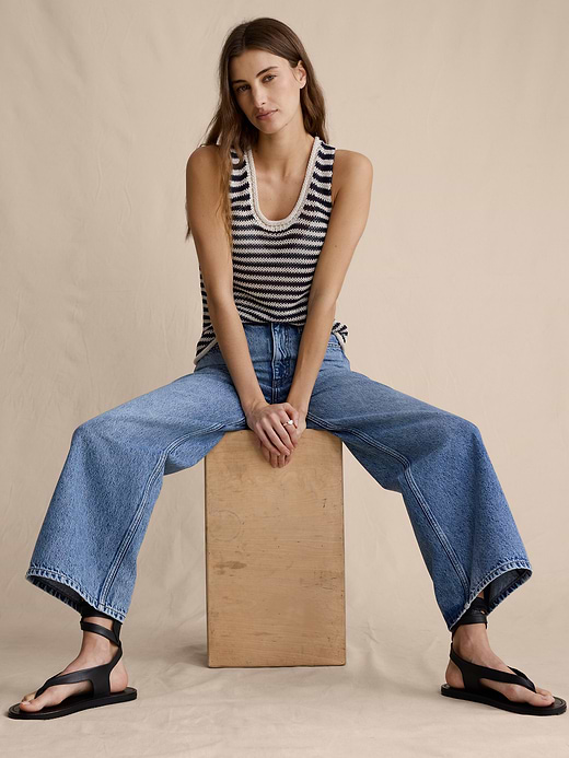 Banana Republic The Icon Classic Wide-Leg Crop Jean — photo 4