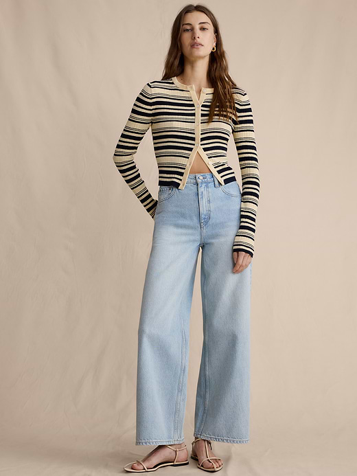 Banana Republic The Icon Classic Wide-Leg Crop Jean — photo 1