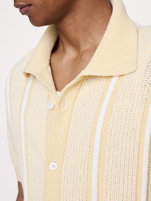 Banana Republic Textured Stripe Sweater Polo — photo 6