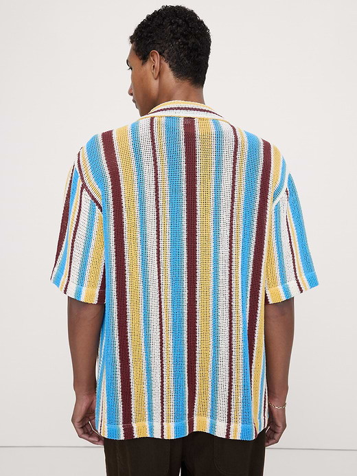 Banana Republic Cotton Mesh Resort Shirt — photo 3