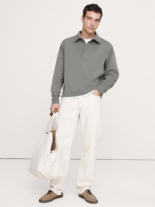 Banana Republic Cotton Quarter-Zip Sweatshirt — photo 1