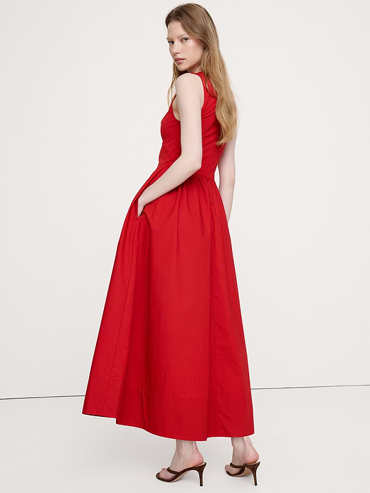 Banana Republic Jersey + Cotton Poplin Cut-Out Maxi Dress — photo 3
