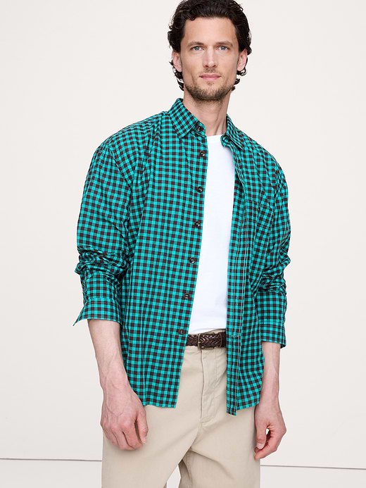 Banana Republic Relaxed-Fit Summerweight Cotton Shirt — photo 1