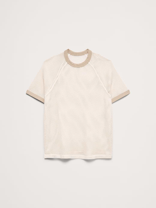 Banana Republic Cotton Mesh T-Shirt — photo 5