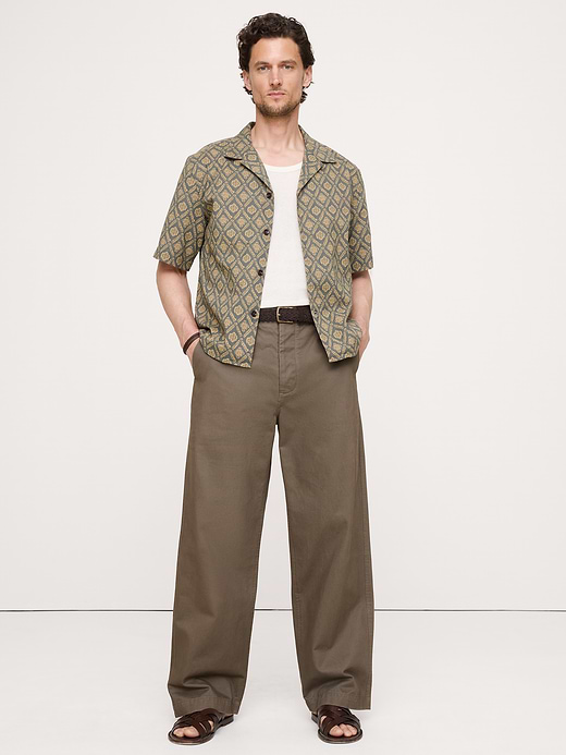 Banana Republic Relaxed-Fit Cotton Poplin Resort Shirt — photo 4