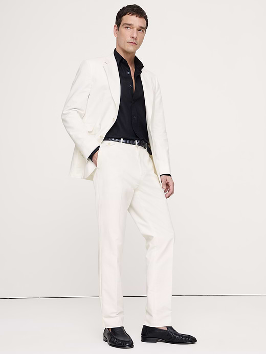Banana Republic Tailored Slim-Fit Italian Cotton-Linen Suit Pant — photo 1
