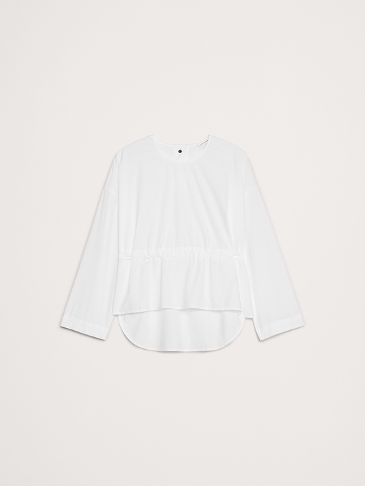 Banana Republic Cotton Poplin Cinch-Waist Top — photo 5