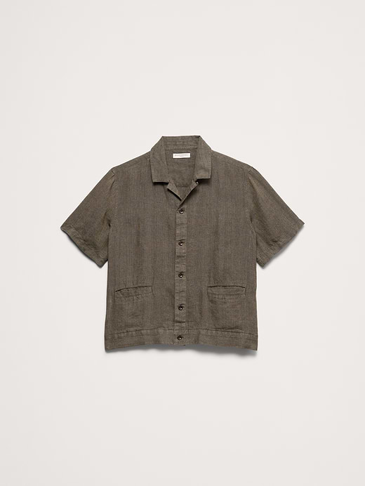 Banana Republic Standard-Fit Linen Resort Shirt — photo 5
