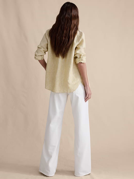 Banana Republic Mid-Rise Wide-Leg Drawstring Jean — photo 3