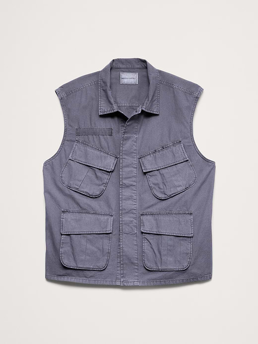 Banana Republic Cotton Utility Vest — photo 5