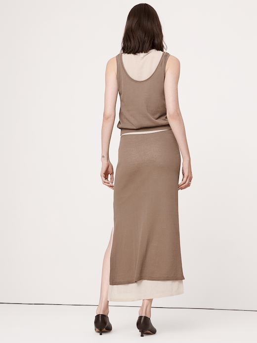 Banana Republic Layered Ultra-Fine Cotton Maxi Skirt — photo 3
