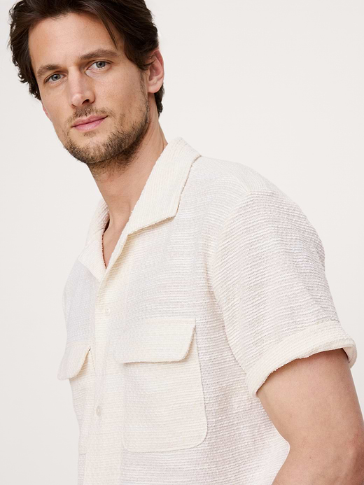 Banana Republic Textured Knit Resort Shirt — photo 4