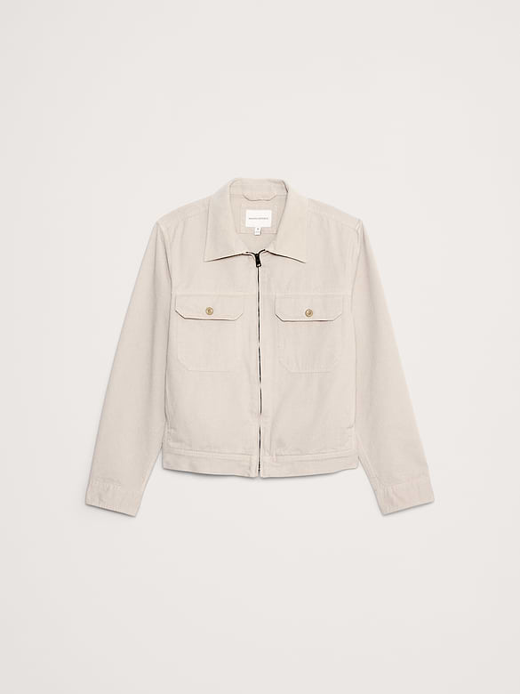 Banana Republic Cotton Twill Mechanic's Jacket with Corduroy Collar — photo 5