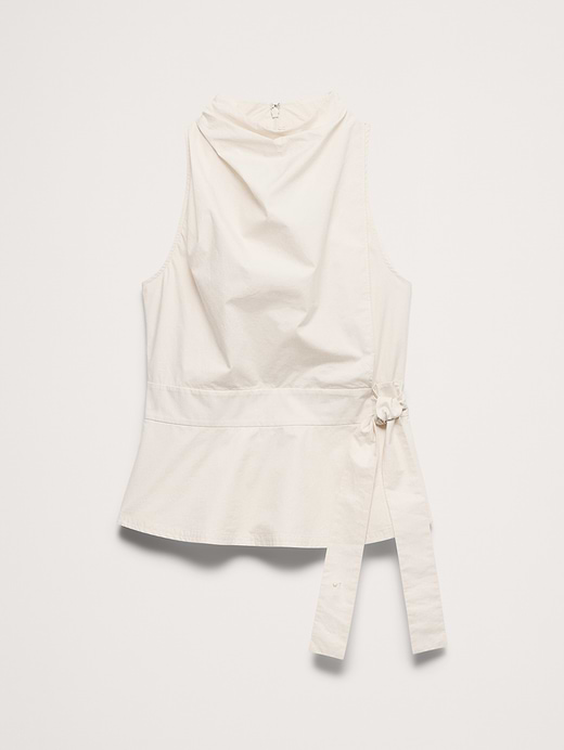 Banana Republic Cotton Poplin Cowl-Neck Tank — photo 5