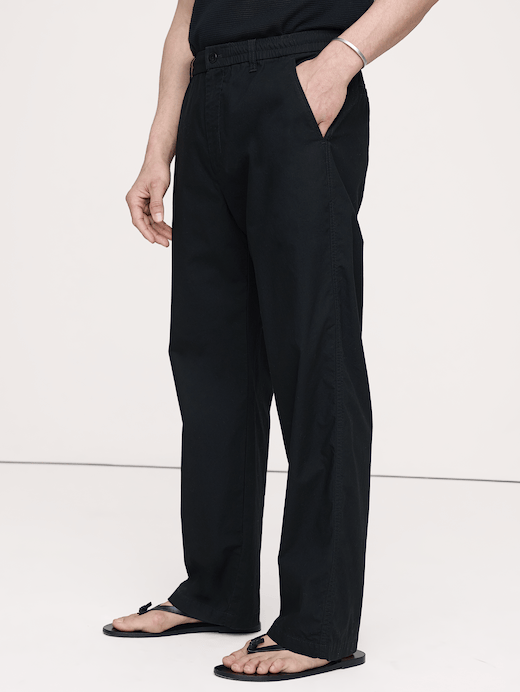 Banana Republic The Weekender Relaxed Pull-On Pant in Cotton — photo 4