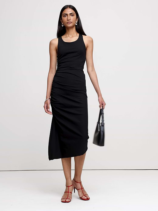 Banana Republic Ruched Jersey Midi Dress — photo 5