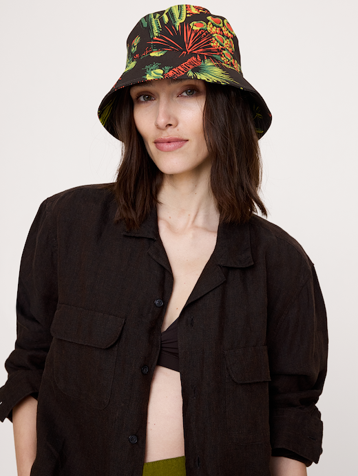 Banana Republic Cotton Canvas Bucket Hat with Pocket — photo 3