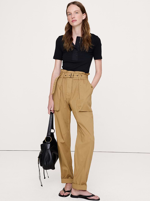 Banana Republic Ripstop Cotton Paperbag Pant — photo 1