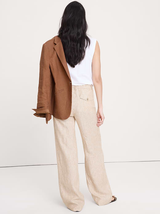 Banana Republic The Everyday Wide-Leg Pant in Linen — photo 3