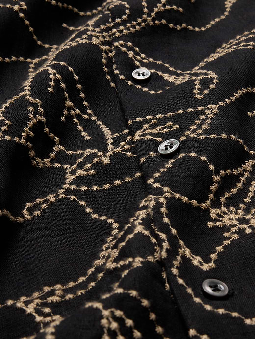 Banana Republic Standard-Fit Embroidered Linen Resort Shirt — photo 11