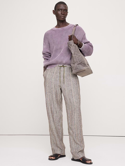Banana Republic Relaxed Striped Linen Beach Pant — photo 1