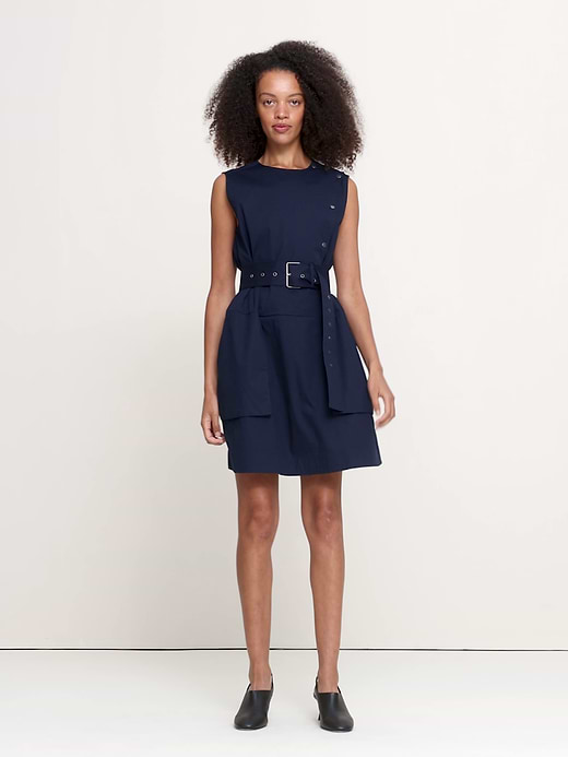Banana Republic Stretch-Cotton Utility Mini Dress — photo 6