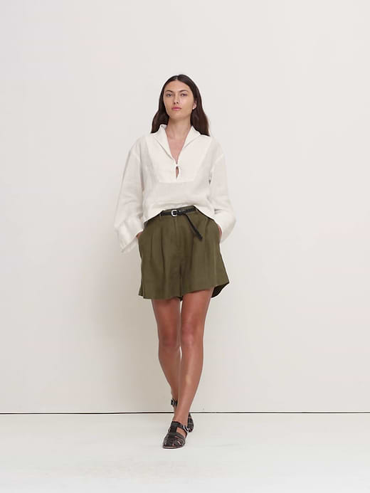 Banana Republic Linen Popover Top — photo 6