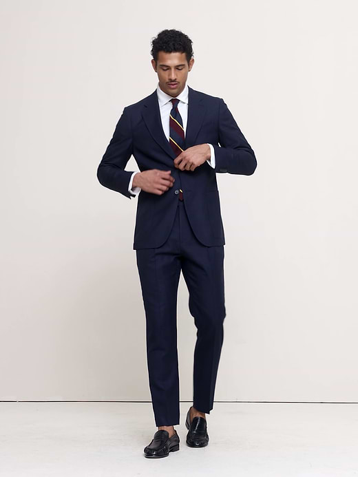 Banana Republic Tailored Slim-Fit Italian Wool Ventile Suit Jacket — photo 8