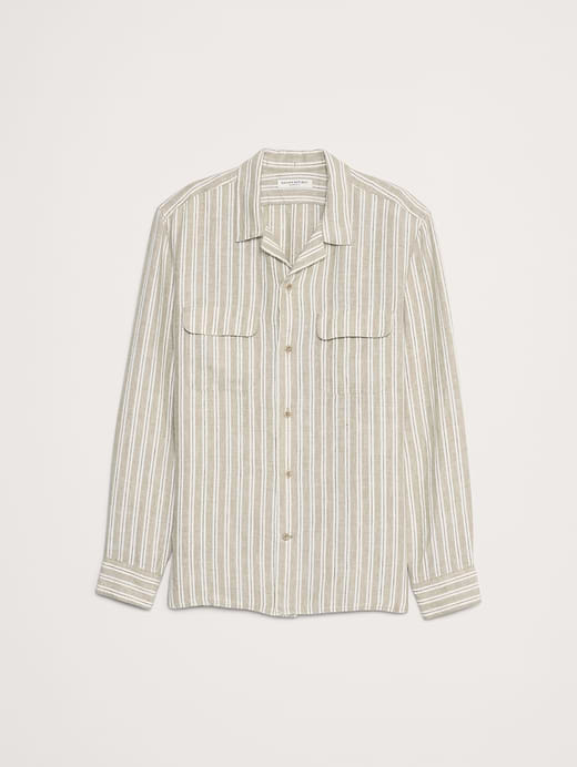 Banana Republic Standard-Fit Linen Resort Shirt — photo 5