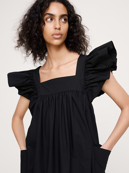 Banana Republic Cotton Poplin Flounce Maxi Dress — photo 4