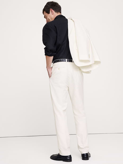 Banana Republic Tailored Slim-Fit Italian Cotton-Linen Suit Pant — photo 3
