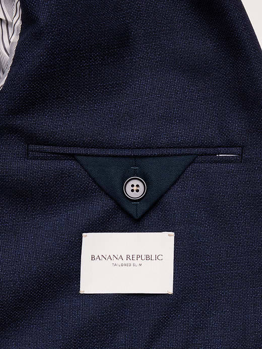 Banana Republic Tailored Slim-Fit Italian Wool Ventile Suit Jacket — photo 7