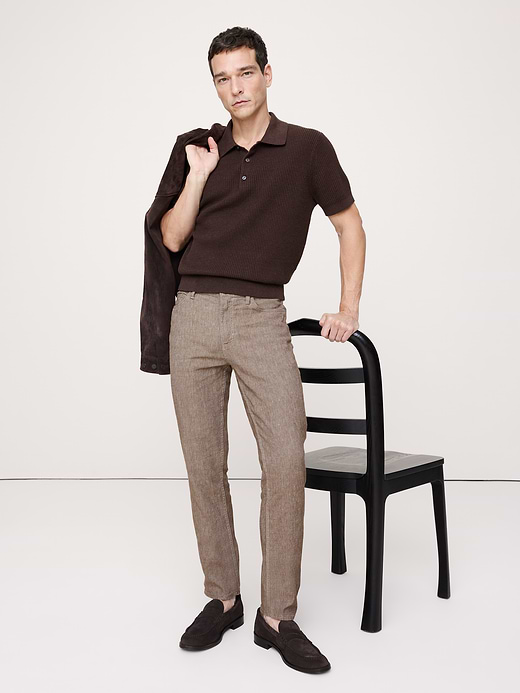 Banana Republic Slim Linen-Cotton Traveler Pant — photo 1