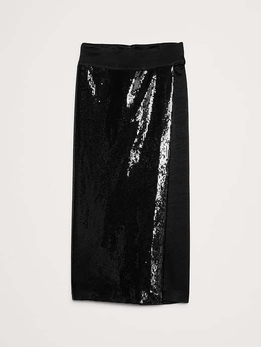 Banana Republic Ponte & Sequin Wrap Skirt — photo 5