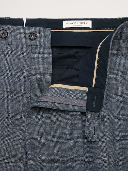 Banana Republic Tailored Slim-Fit Italian Wool Ventile Suit Pant — photo 7