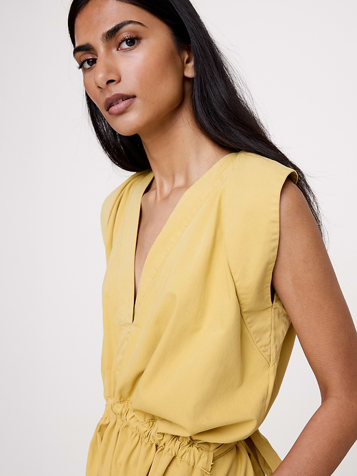 Banana Republic Cotton Twill Cinch-Waist Dress — photo 4