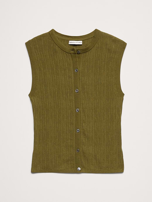 Banana Republic Crinkle Knit Vest — photo 5