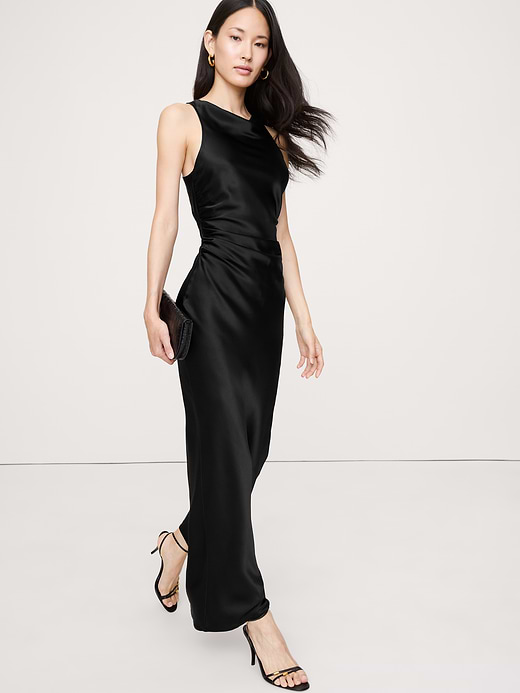 Banana Republic Silk Cowl-Neck Gown — photo 1